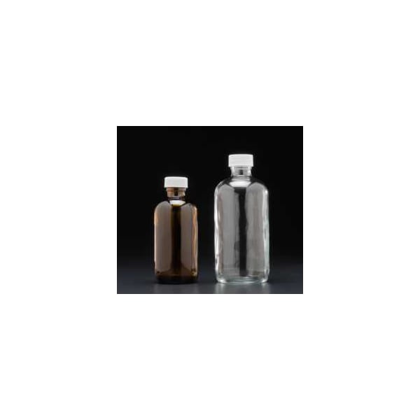 Precleaned/Certified - 4oz (125mL) Clr Boston Round, 22-400mm, PK24